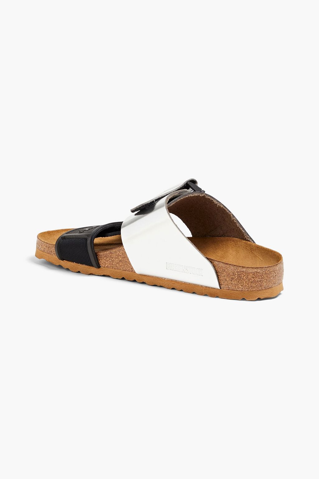 RICK OWENS X BIRKENSTOCK Rotterdam rubber and mirrored-leather sandals
