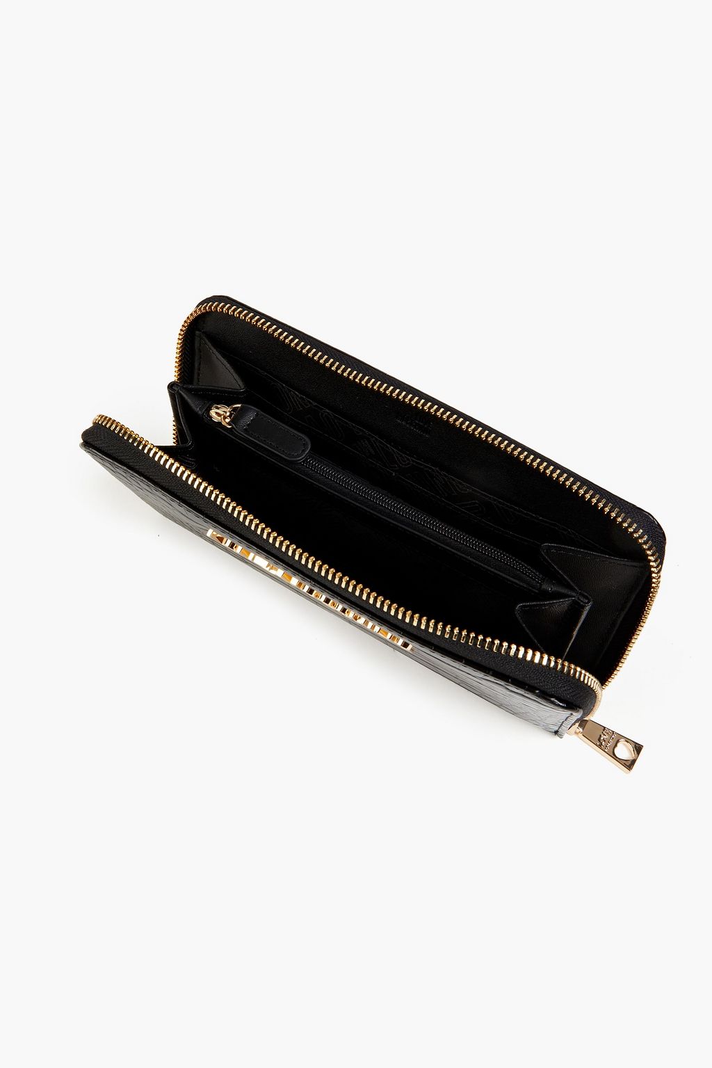 LOVE MOSCHINO Faux croc-effect leather wallet