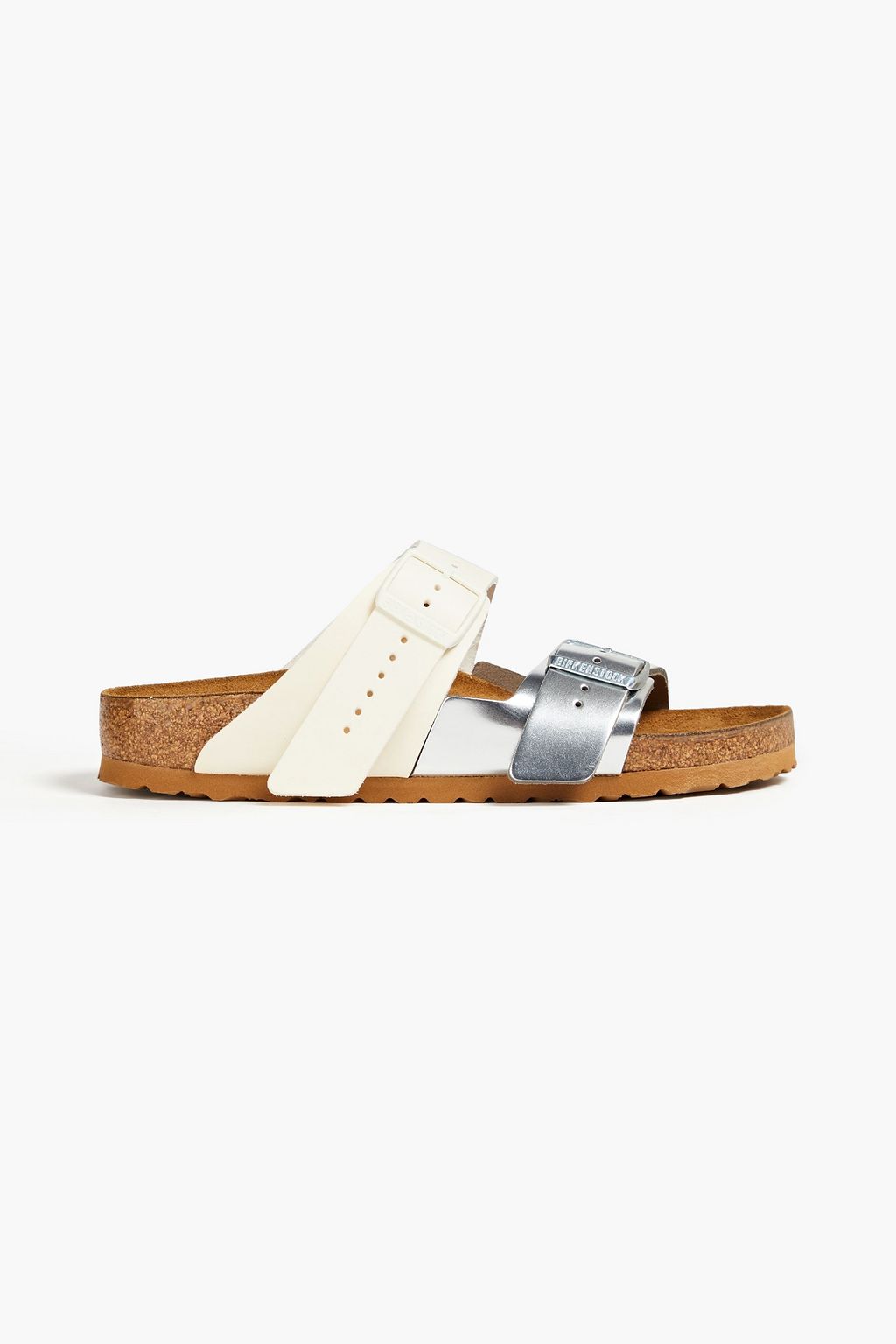 RICK OWENS X BIRKENSTOCK Arizona smooth and mirrored-leather sandals | Sale up 70% off | THE OUTNET