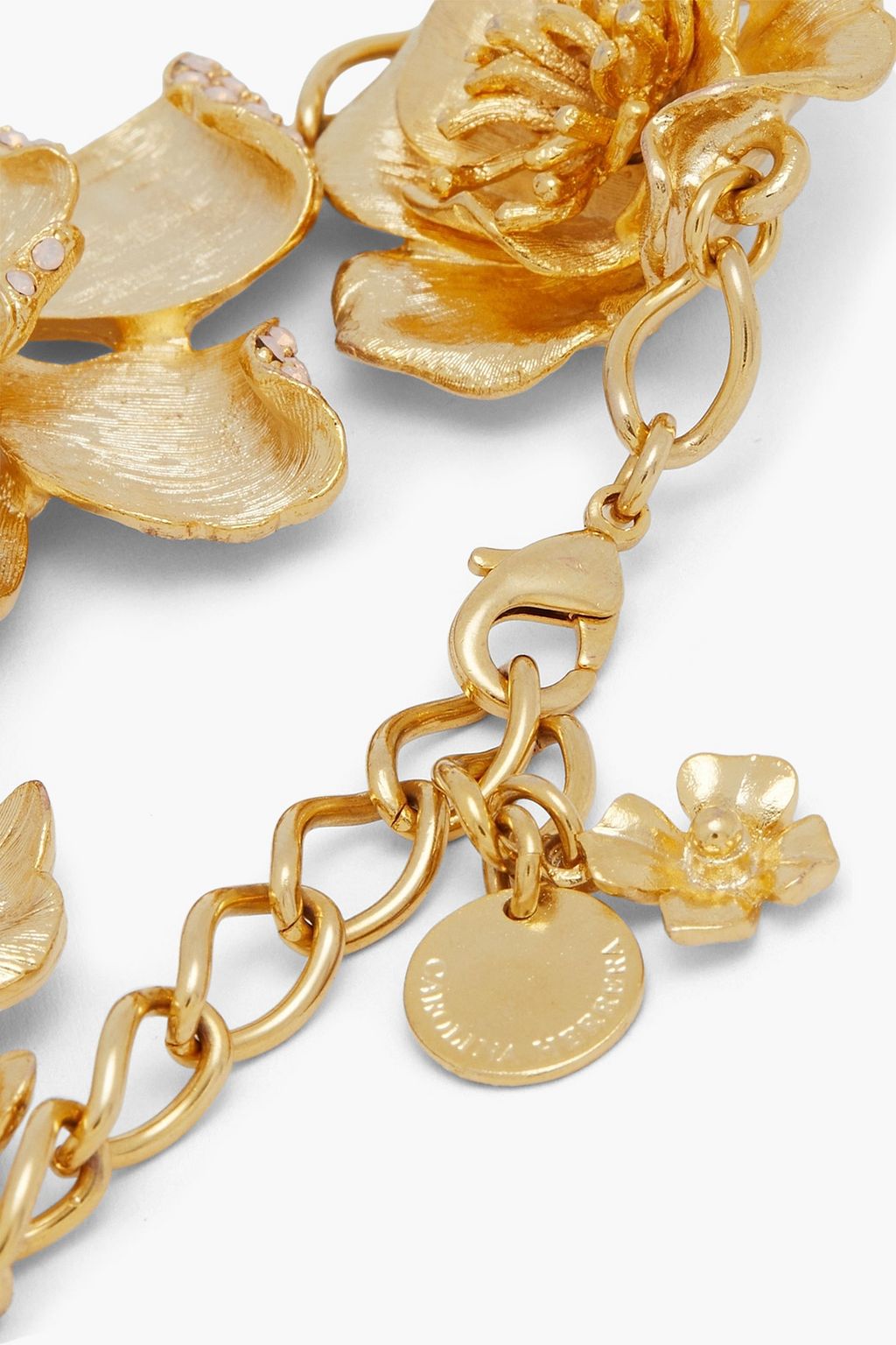 CAROLINA HERRERA Gold-tone crystal bracelet