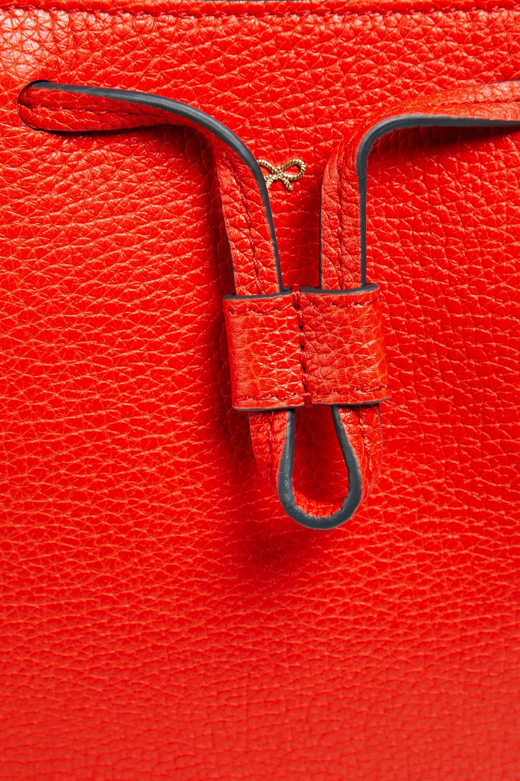 ANYA HINDMARCH ペブル加工レザー バケットバッグ