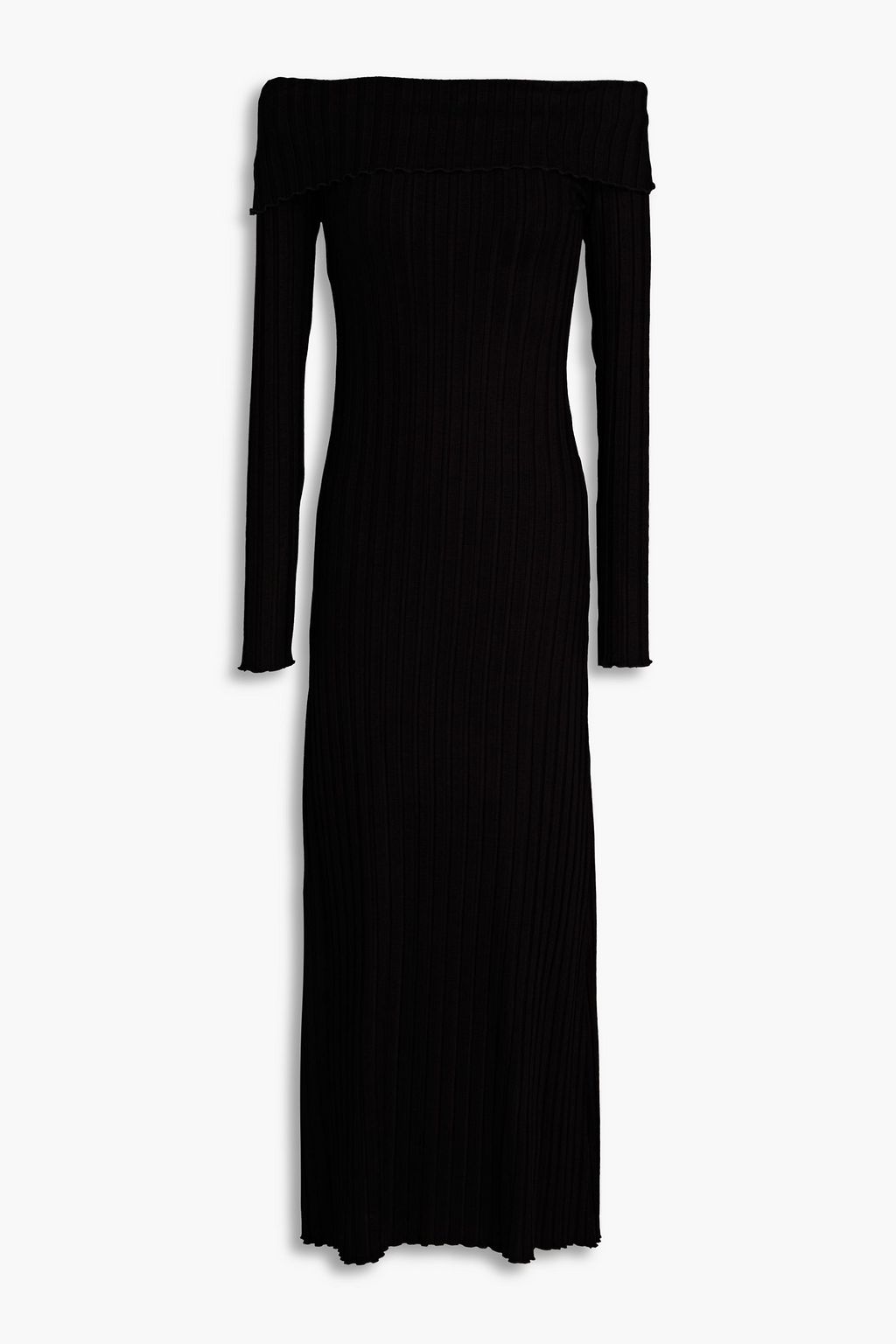 SIMON MILLER Espen offtheshoulder ribbed jersey maxi dress THE