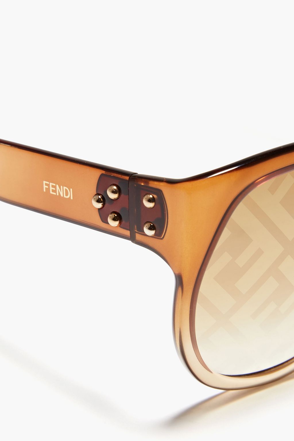 FENDI D-frame studded acetate sunglasses