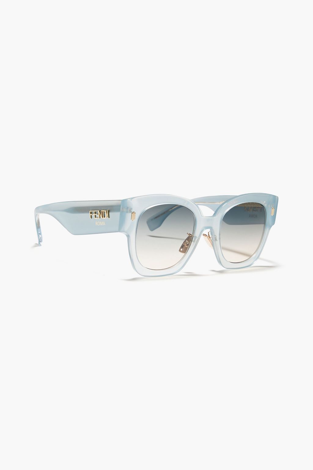 FENDI Sonnenbrille mit eckigem Rahmen aus Azetat
