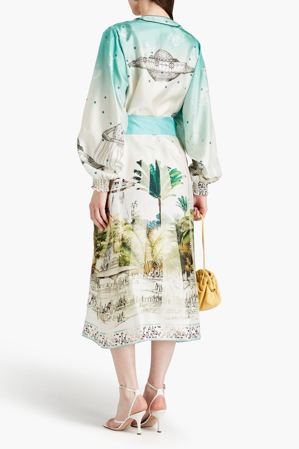 F.R.S. FOR RESTLESS SLEEPERS Printed silk midi dress