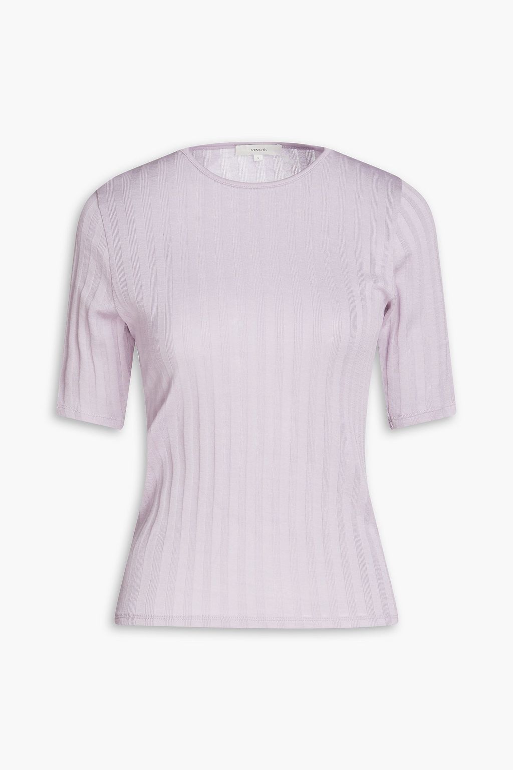 VINCE. Ribbed cottonjersey Tshirt THE