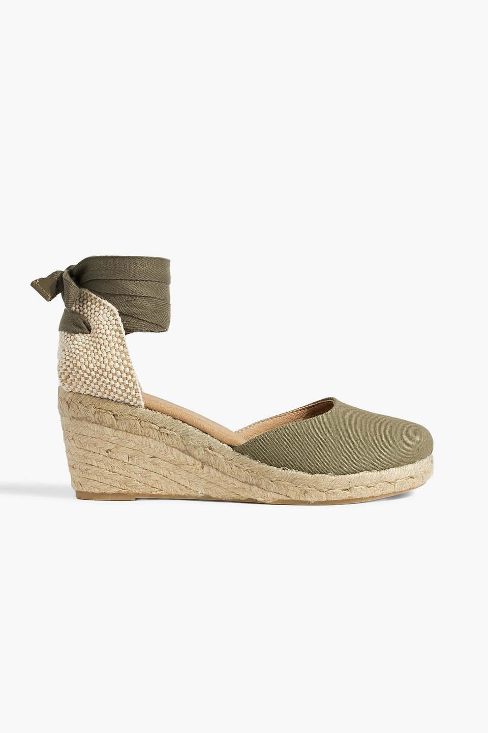 Iris & Ink Gabriella canvas wedge espadrilles