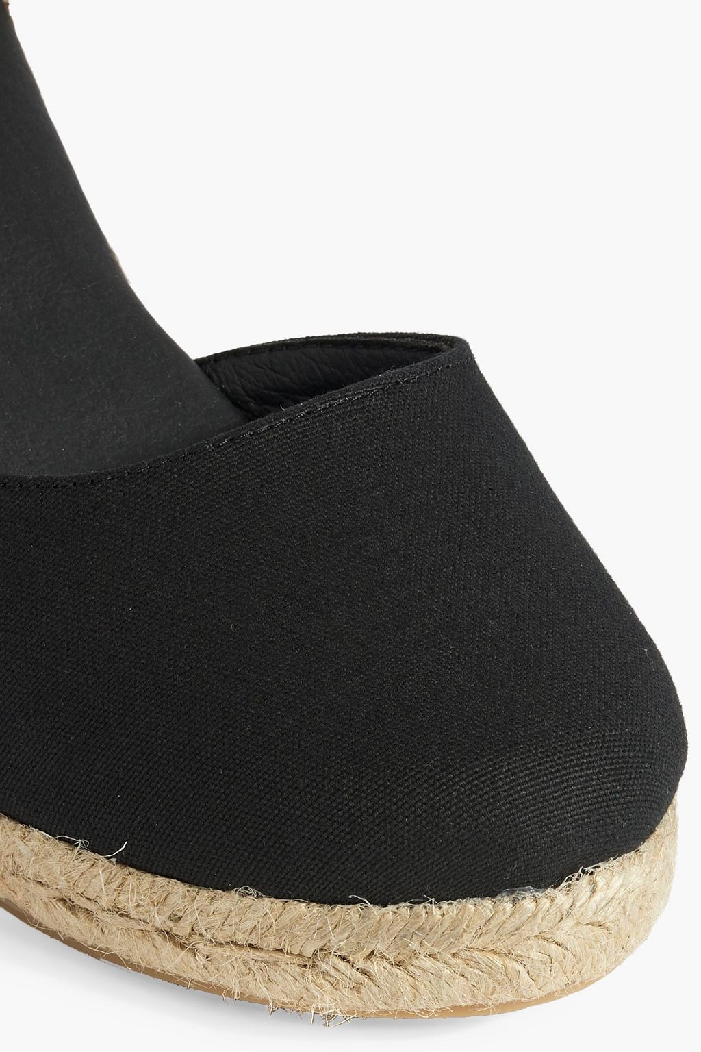 IRIS & INK Gabriella canvas wedge espadrilles