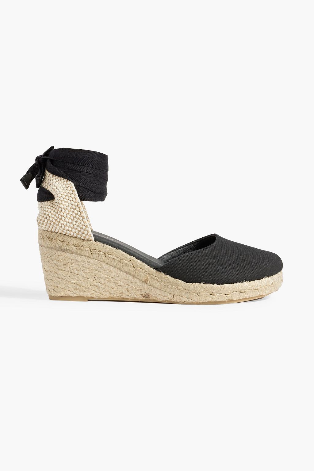 IRIS & INK Gabriella canvas wedge espadrilles | THE OUTNET