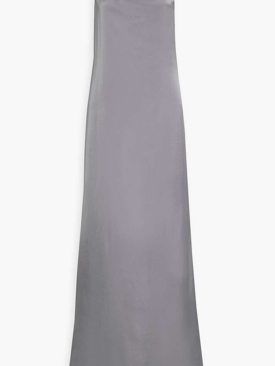 mentalo open-back satin maxi dress