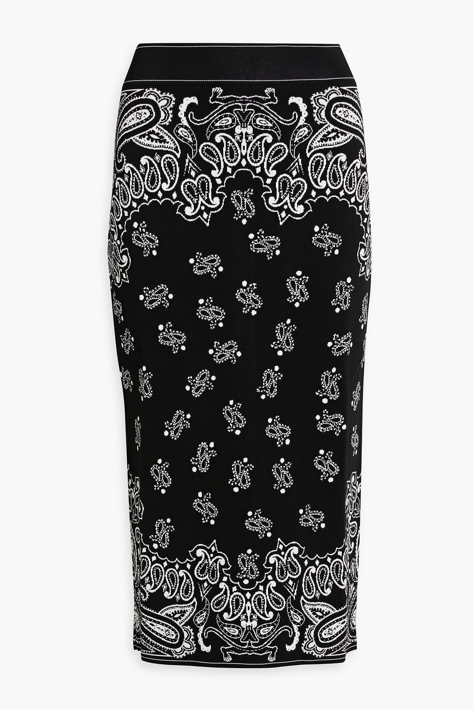 Balmain Jacquard-knit midi skirt