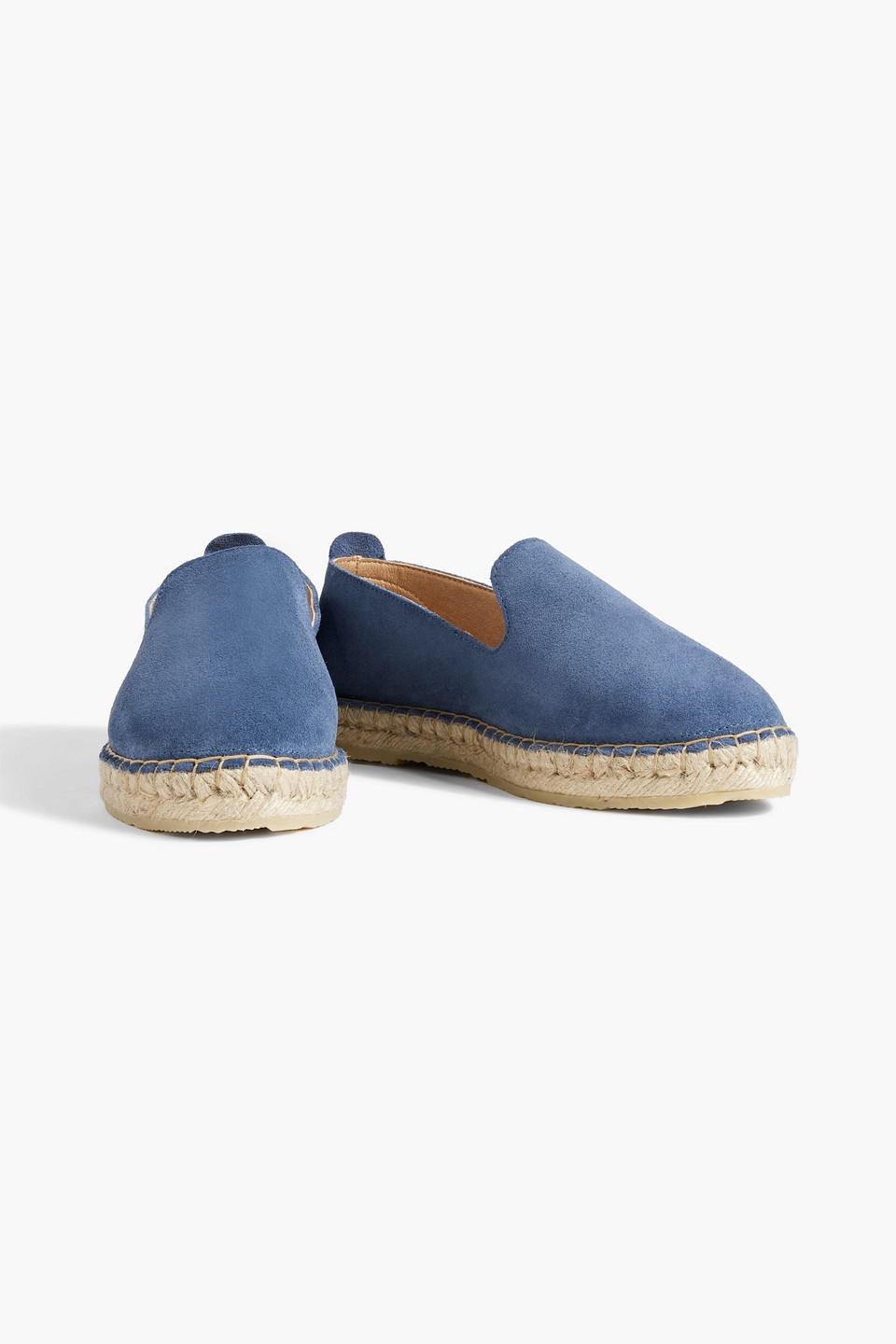 Shop Iris & Ink Hallie Suede Espadrilles In Blue