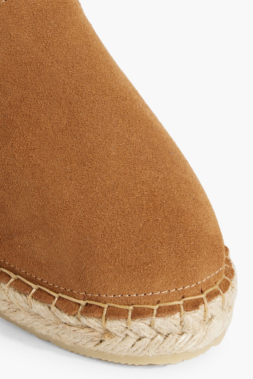 Shop Iris & Ink Hallie Suede Espadrilles In Camel