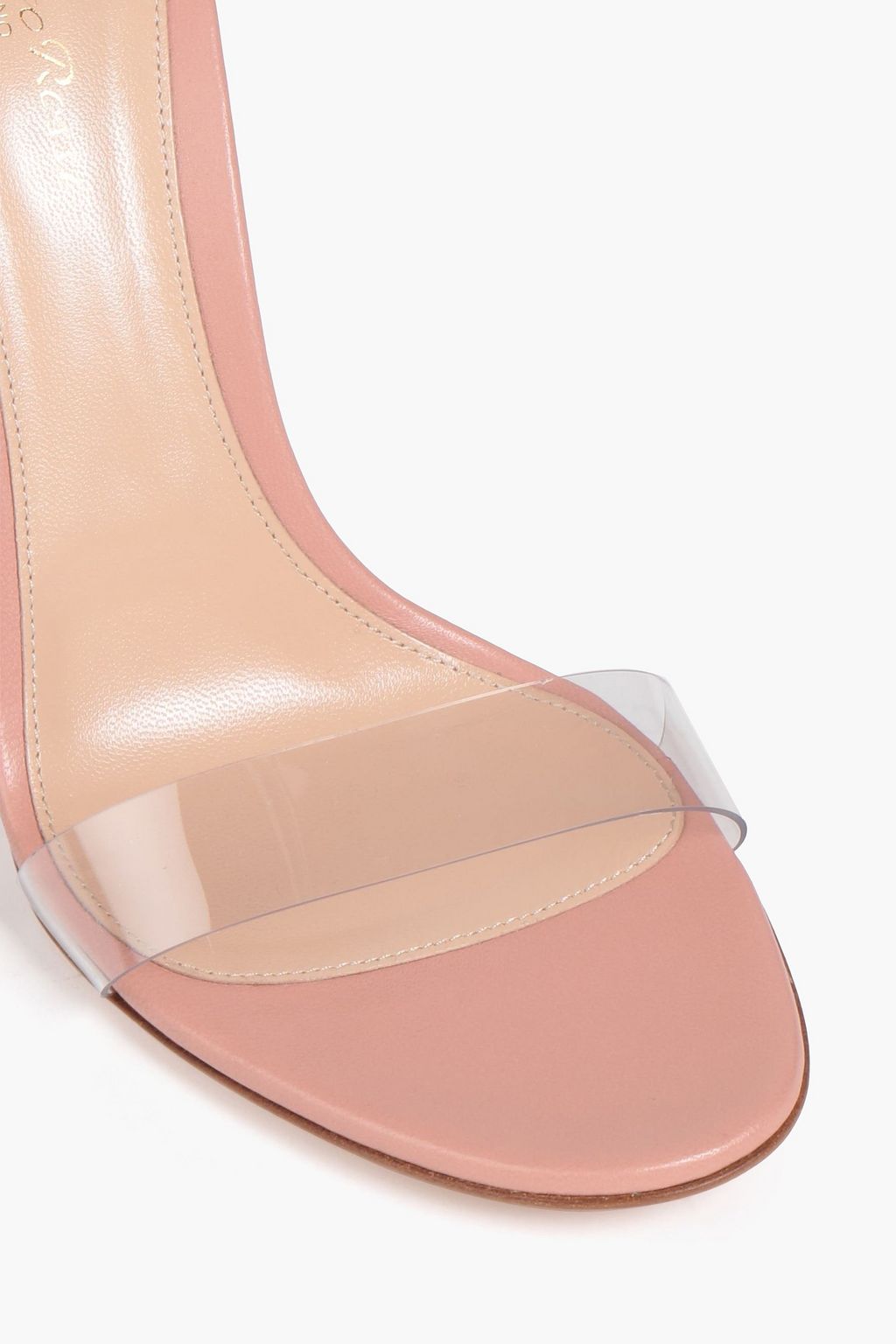 GIANVITO ROSSI Stella leather and PVC sandals