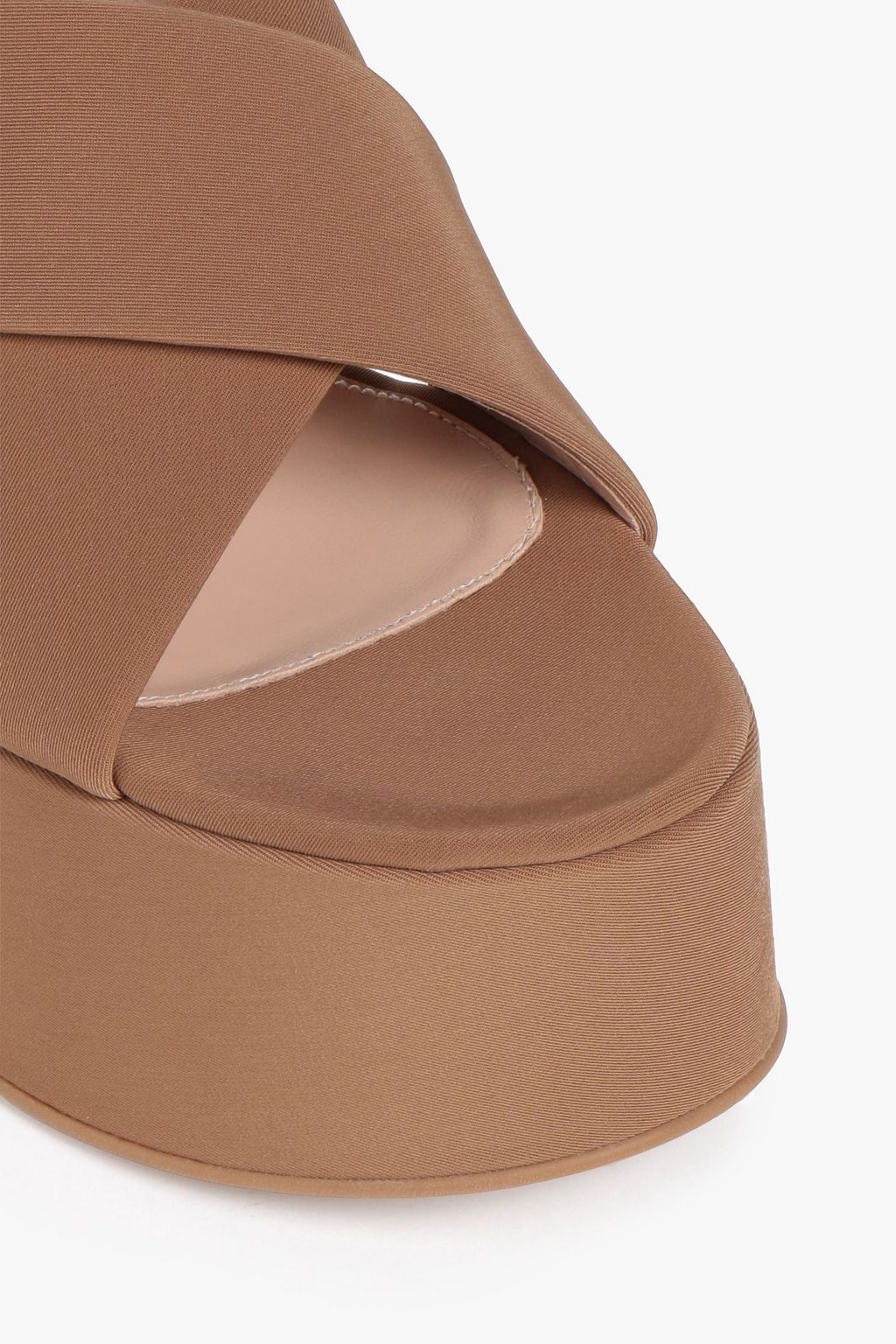 GIANVITO ROSSI Rocha twill platform sandals