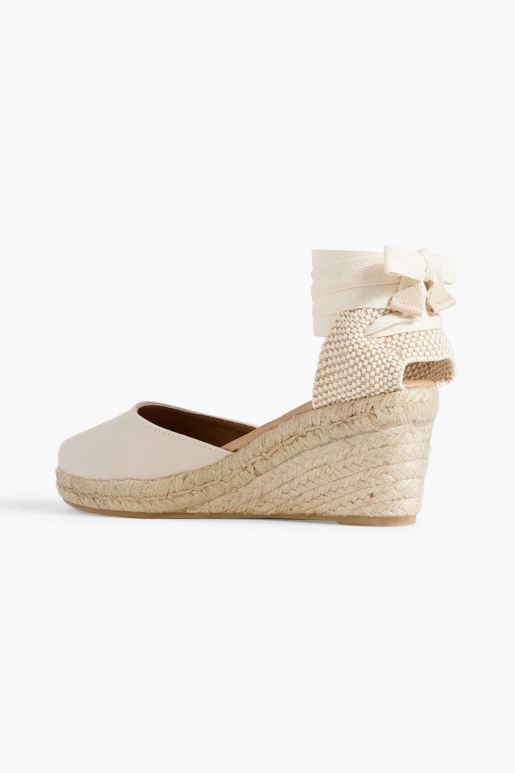 IRIS & INK Gabriella canvas wedge espadrilles