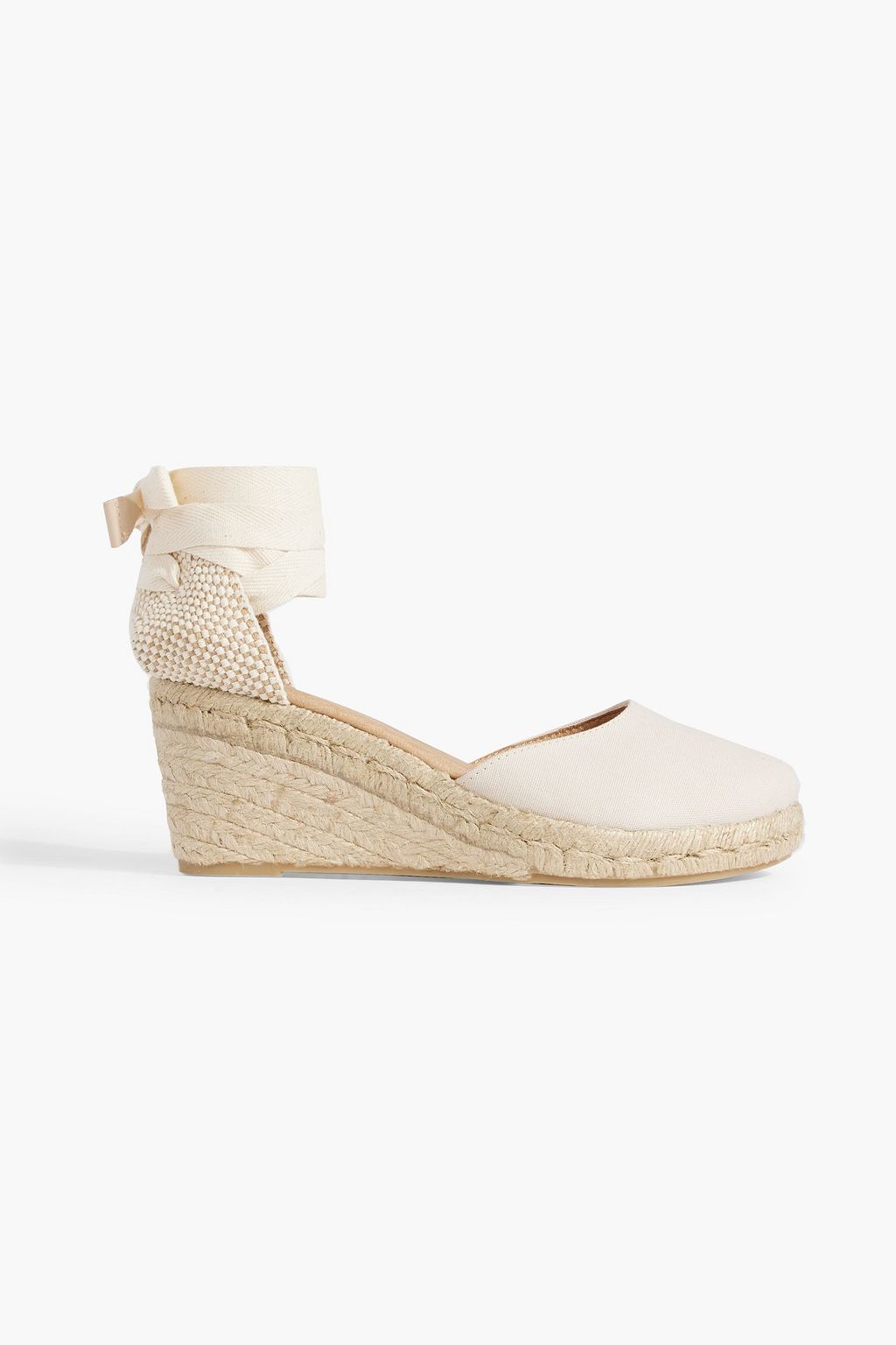 IRIS & INK Gabriella canvas wedge espadrilles | THE OUTNET