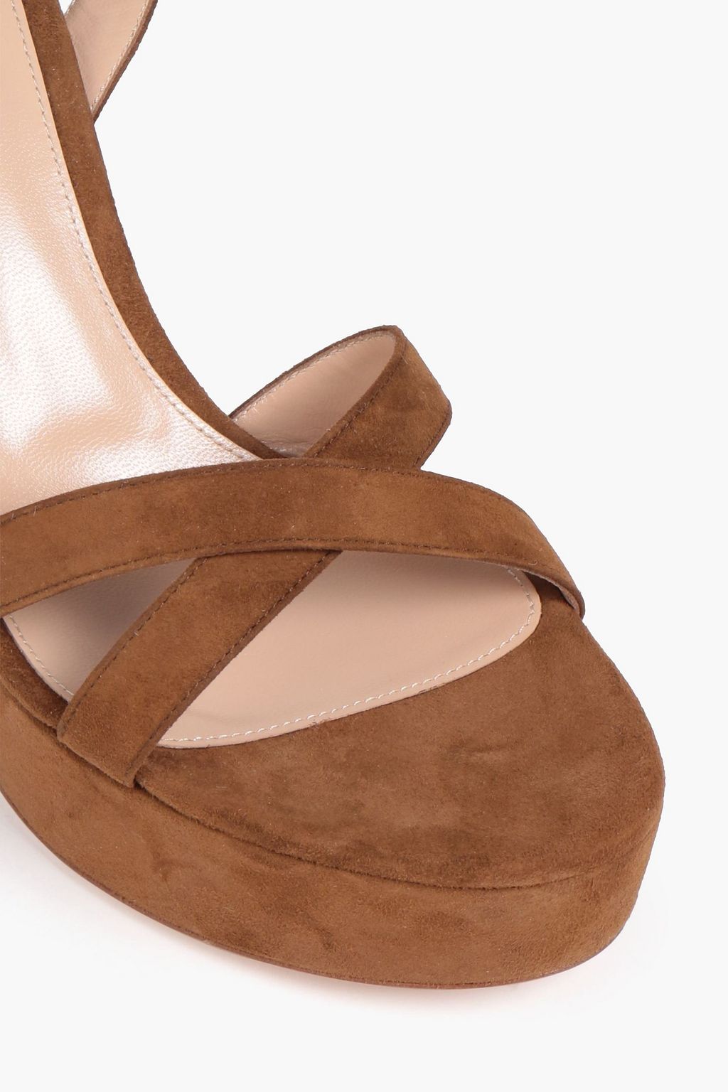 GIANVITO ROSSI Texas suede platform sandals