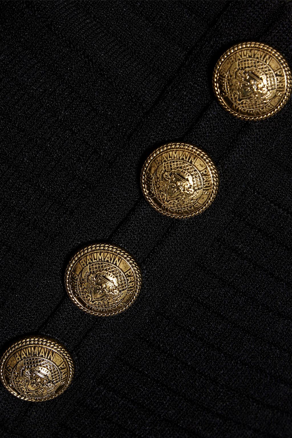 BALMAIN Jacquard-knit mini skirt