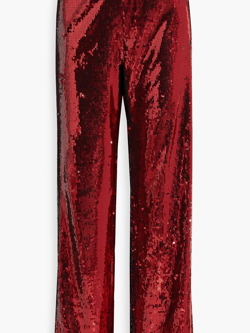 embellished tulle wide-leg pants