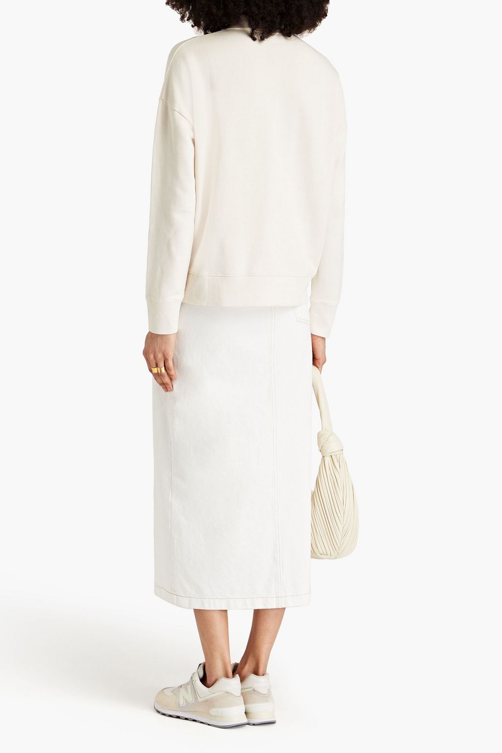 VINCE. French-cotton terry polo shirt