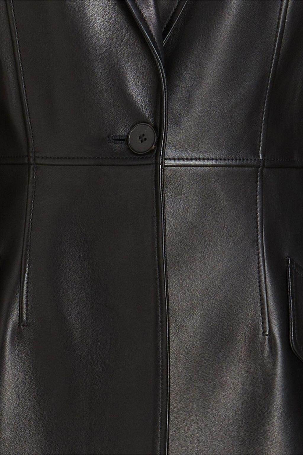 MCQUEEN Lace-paneled leather blazer