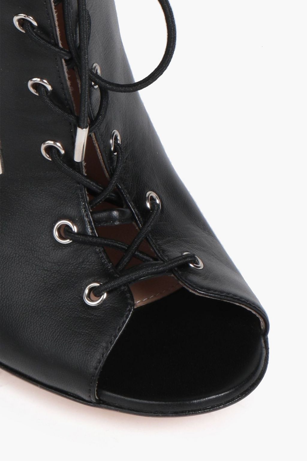 GIANVITO ROSSI Cutout leather ankle boots