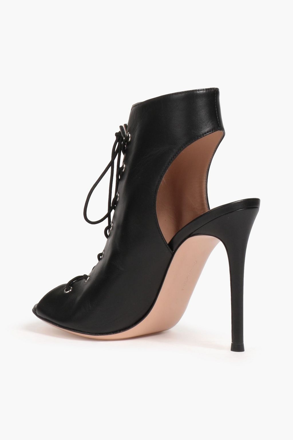 GIANVITO ROSSI Cutout leather ankle boots