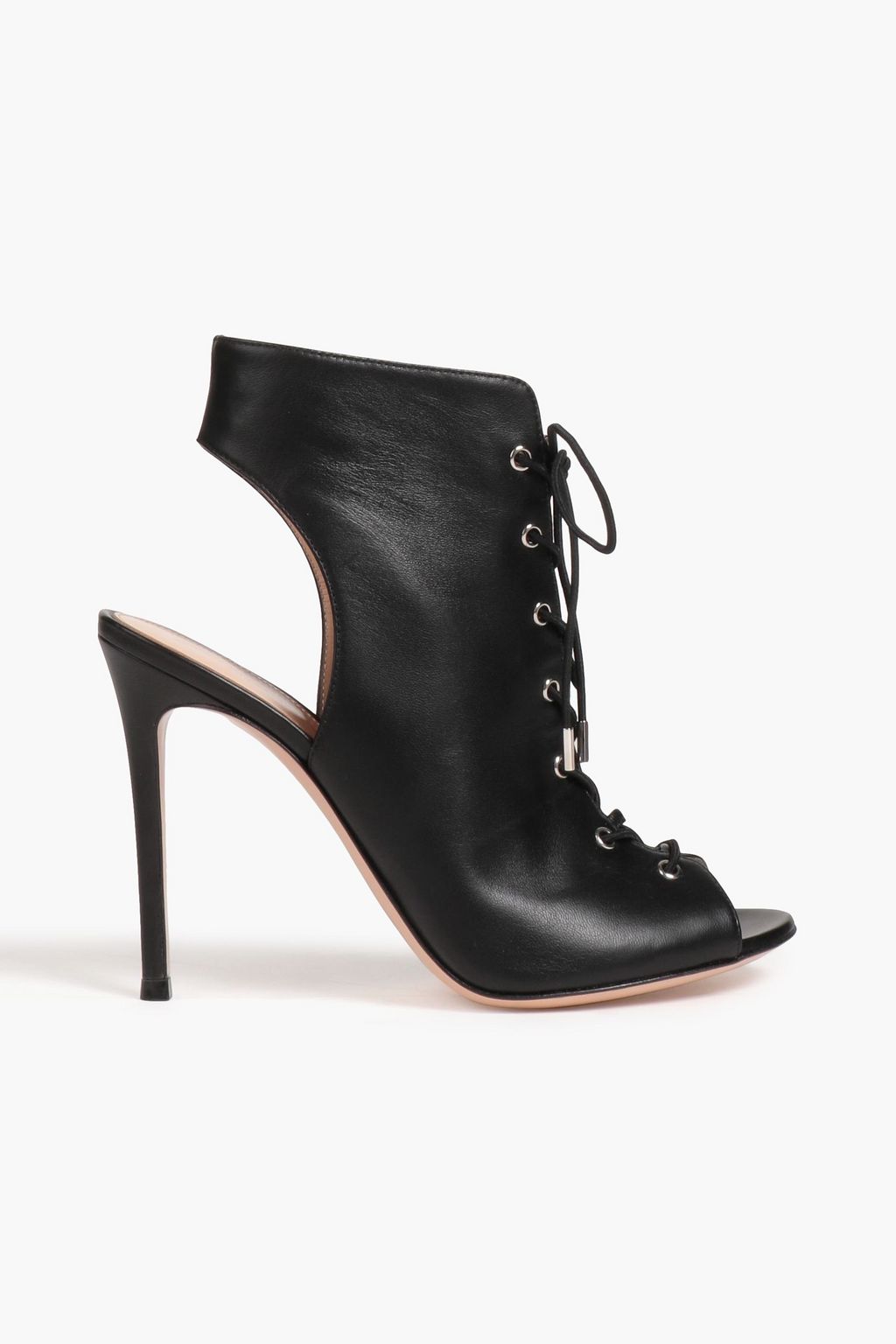 GIANVITO ROSSI レザー アンクルブーツ カットアウト | THE OUTNET