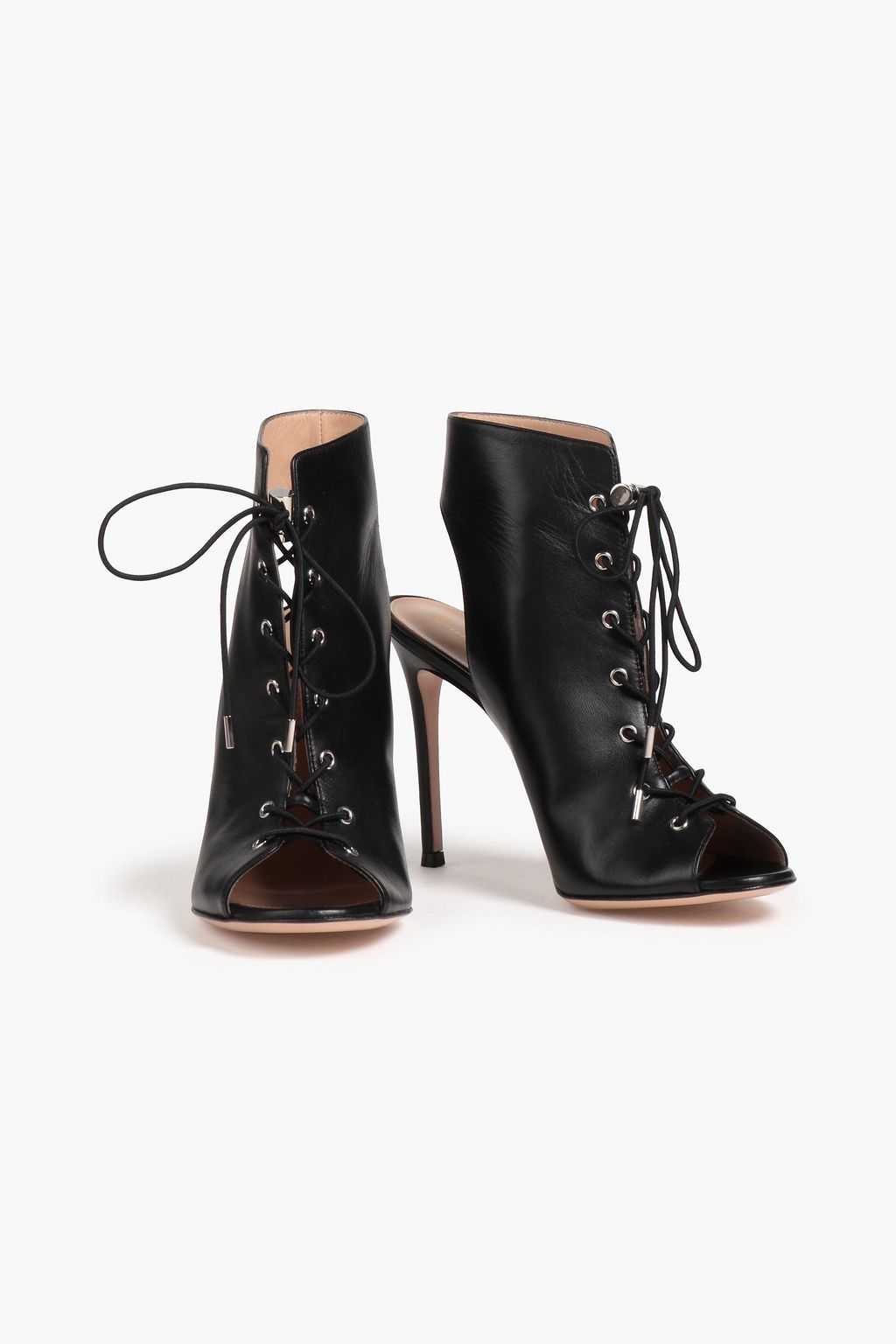 GIANVITO ROSSI Cutout leather ankle boots