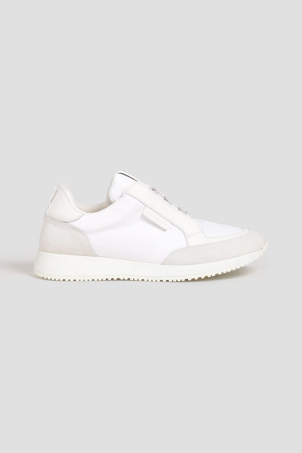 Powell leather suede and shell sneakers