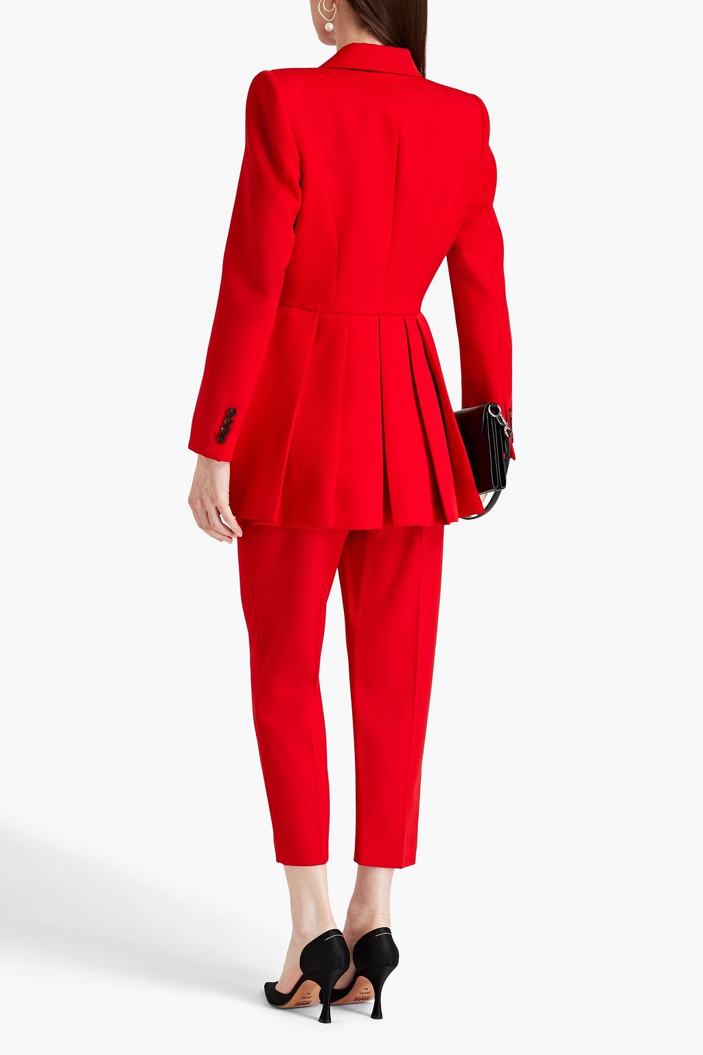MCQUEEN Grain de poudre wool blazer