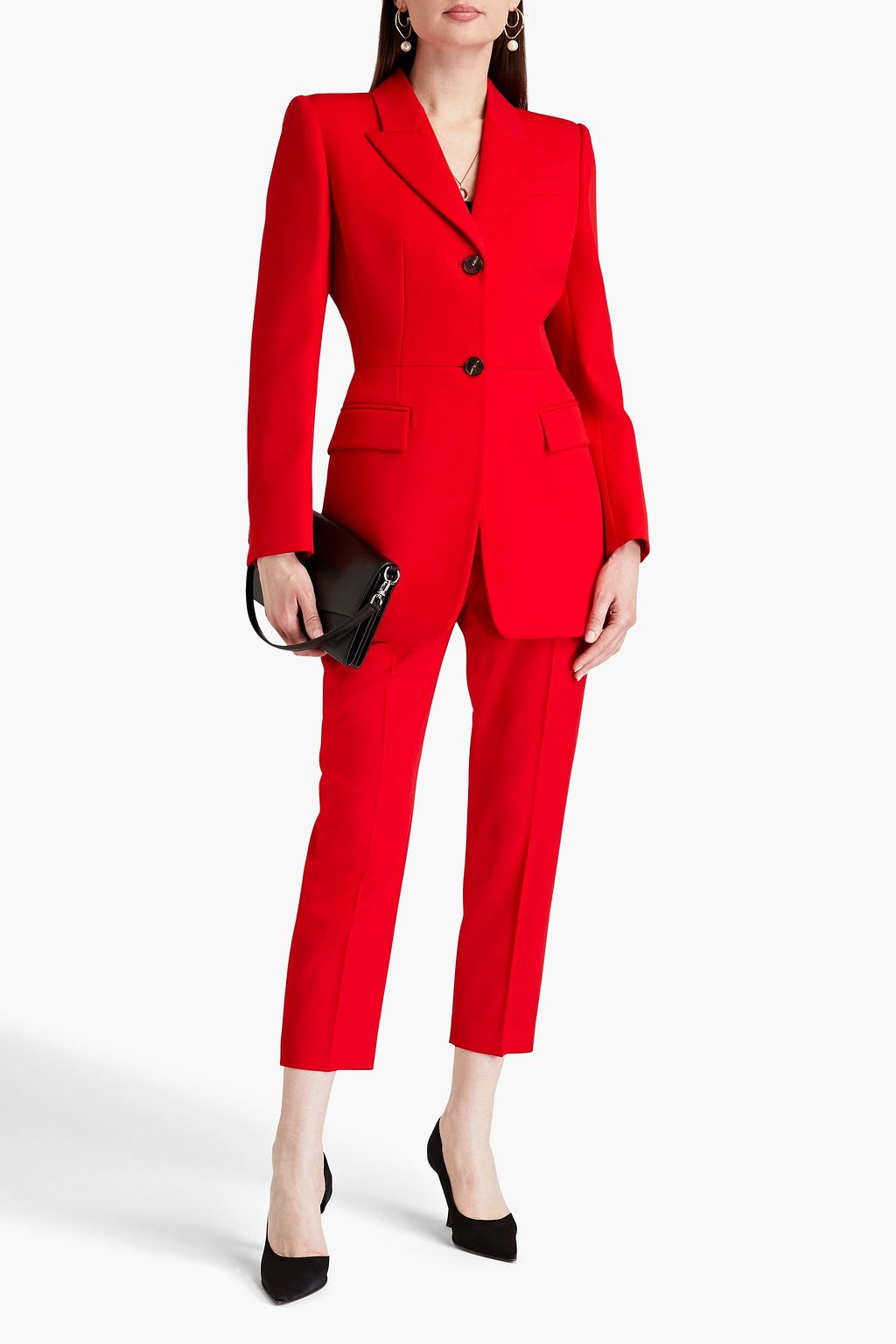 MCQUEEN Grain de poudre wool blazer