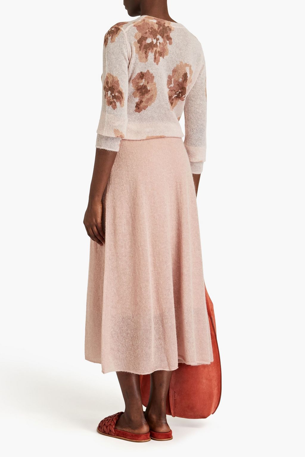 VINCE. Knitted midi skirt
