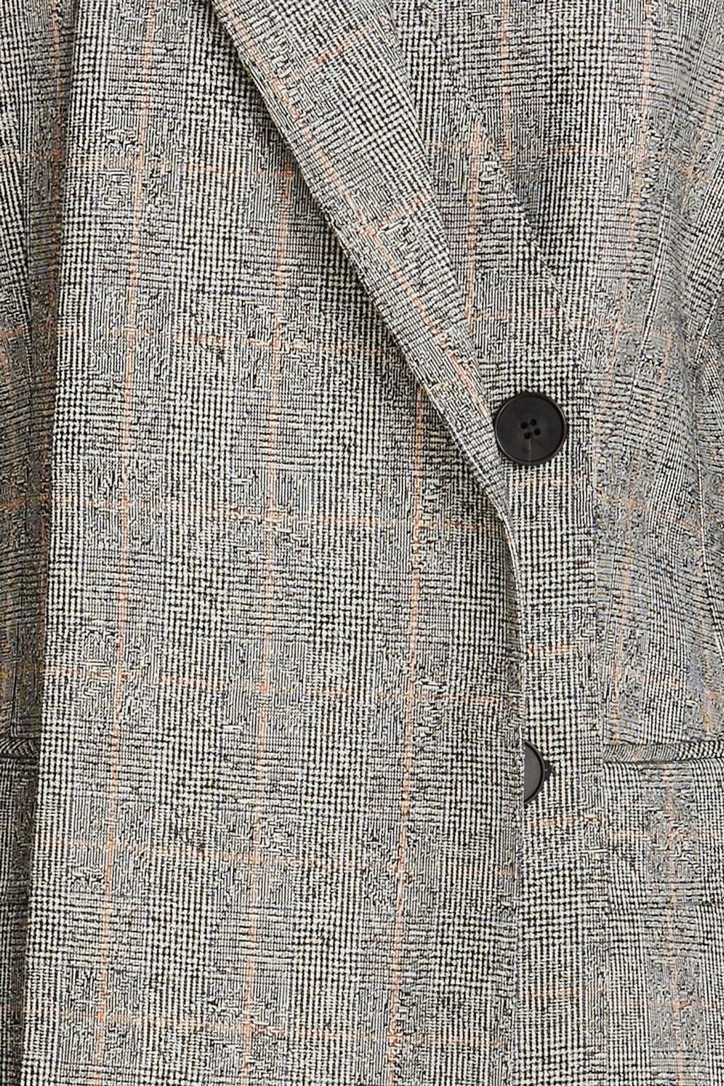 MCQUEEN Double-breasted Prince of Wales checked wool-blend blazer