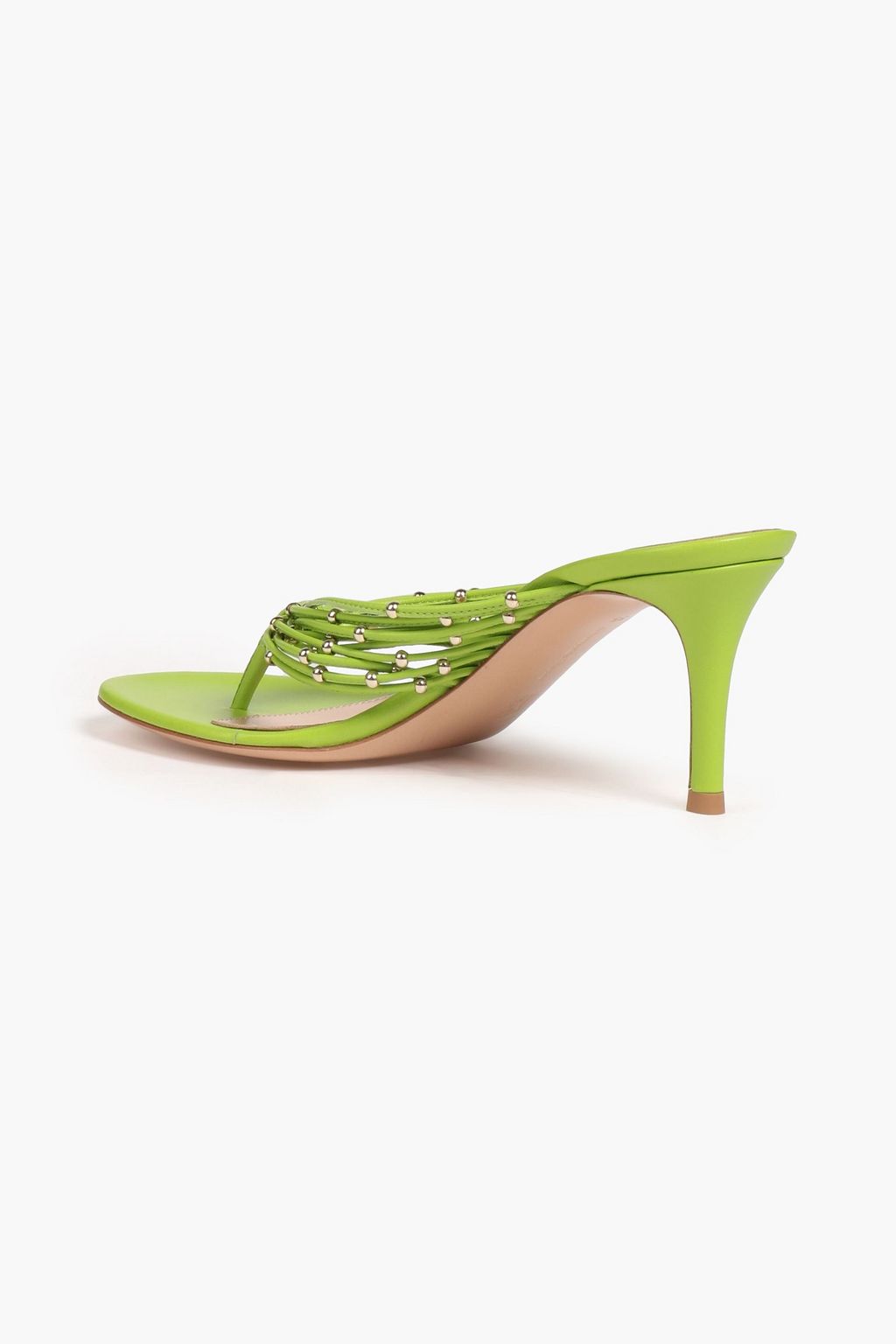 GIANVITO ROSSI Luxor bead-embellished leather mules
