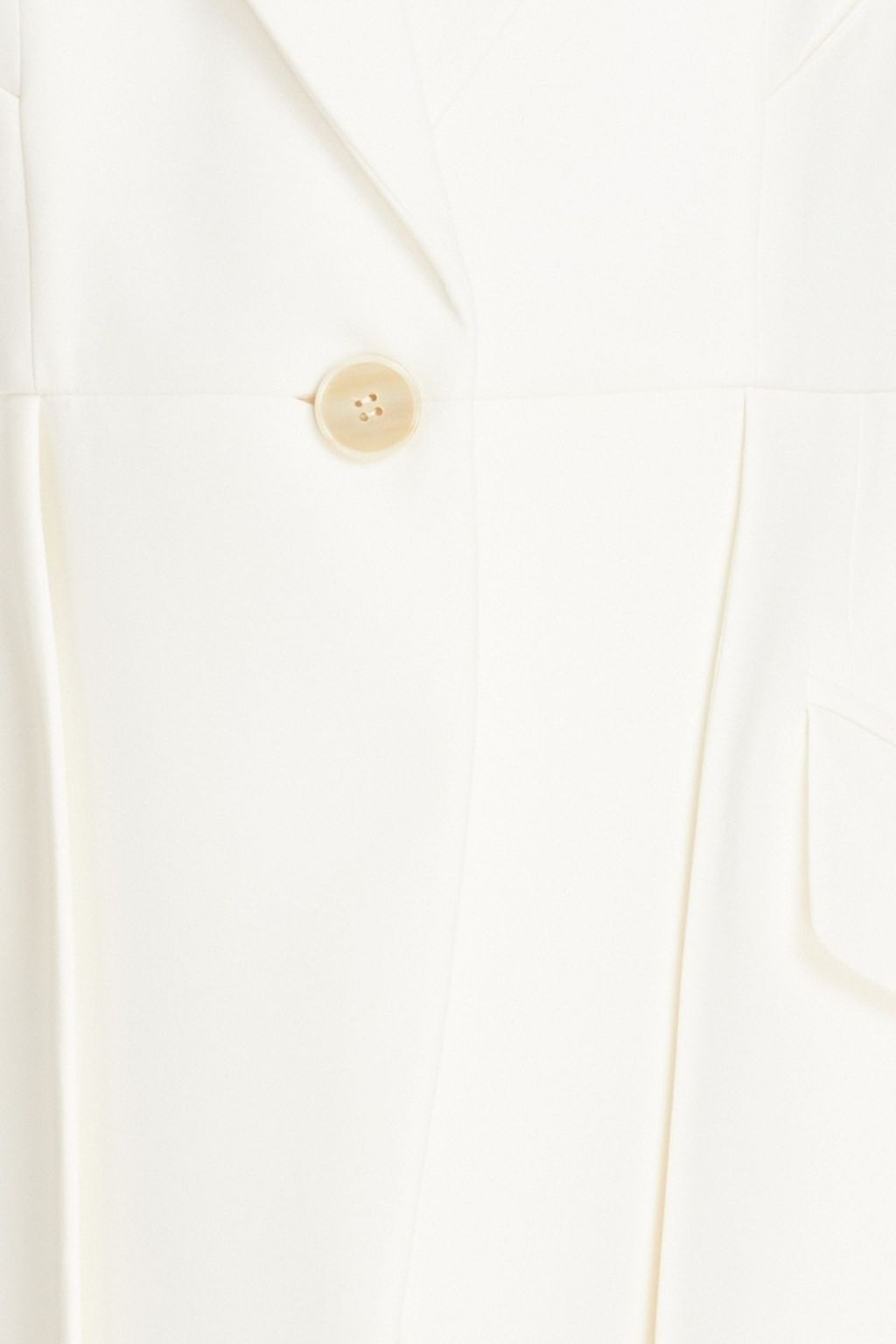 MCQUEEN Cutout layered crepe blazer