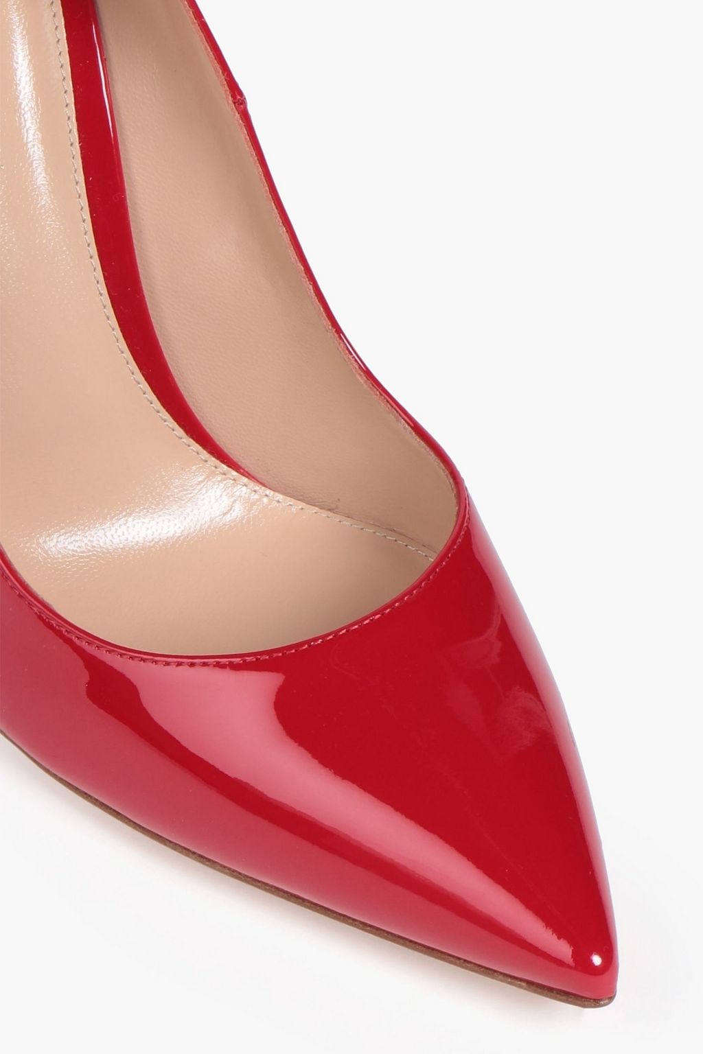 GIANVITO ROSSI Ellipsis patent-leather pumps