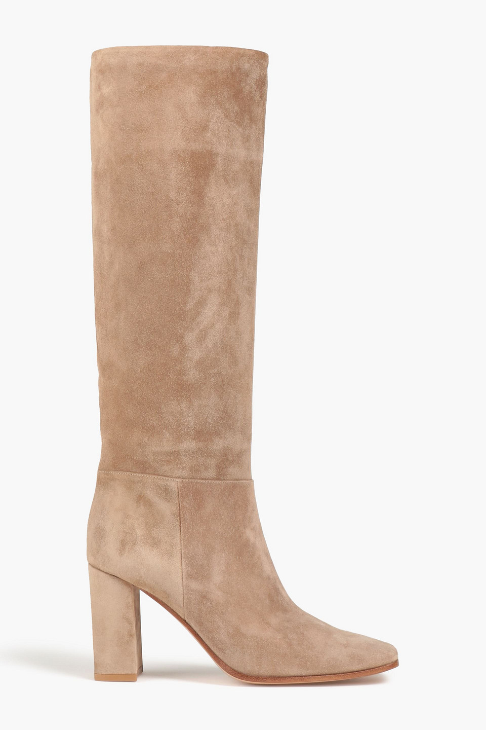 Suede knee boots