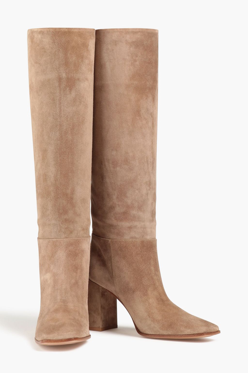 GIANVITO ROSSI Suede knee boots