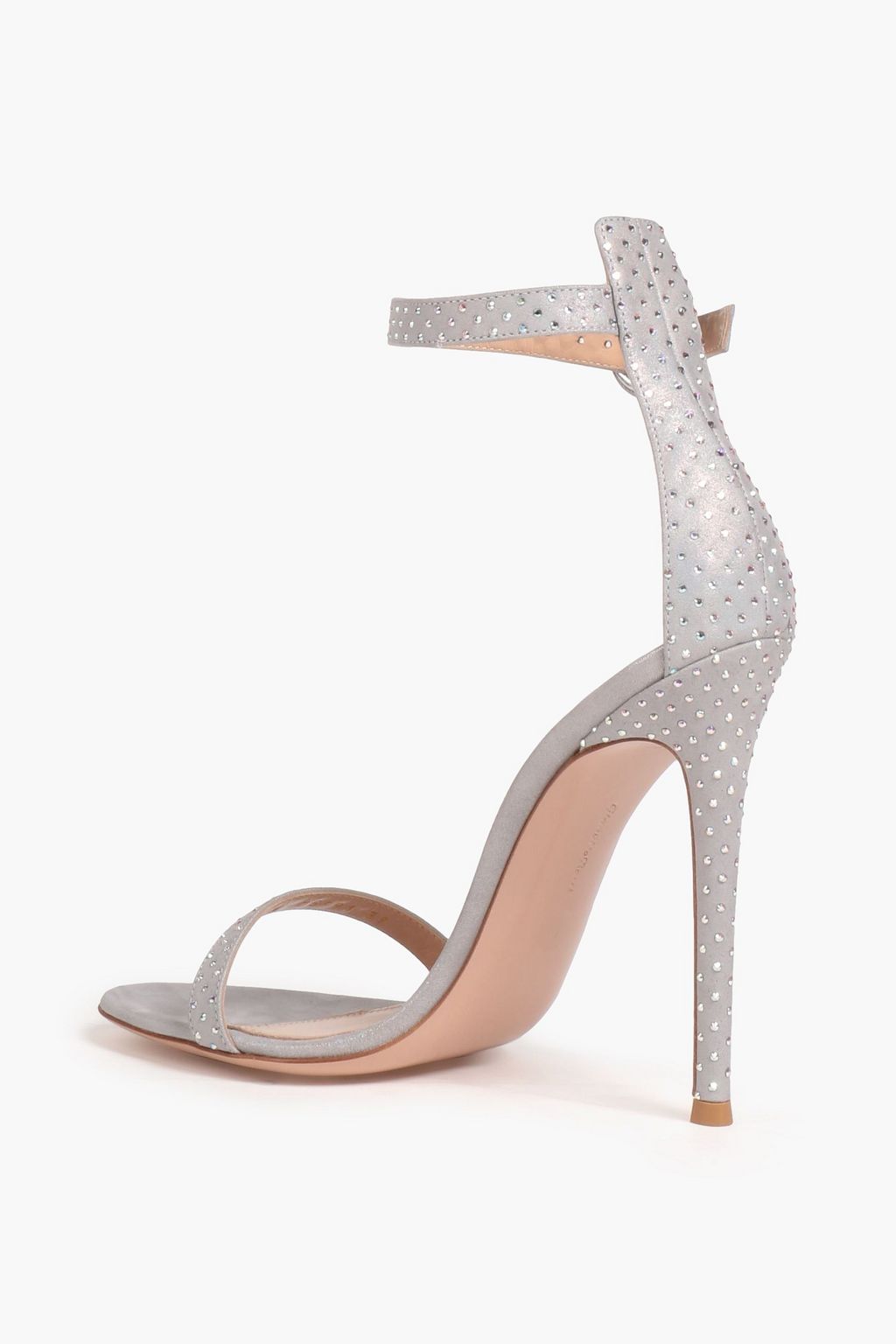 GIANVITO ROSSI Glittered leather mules