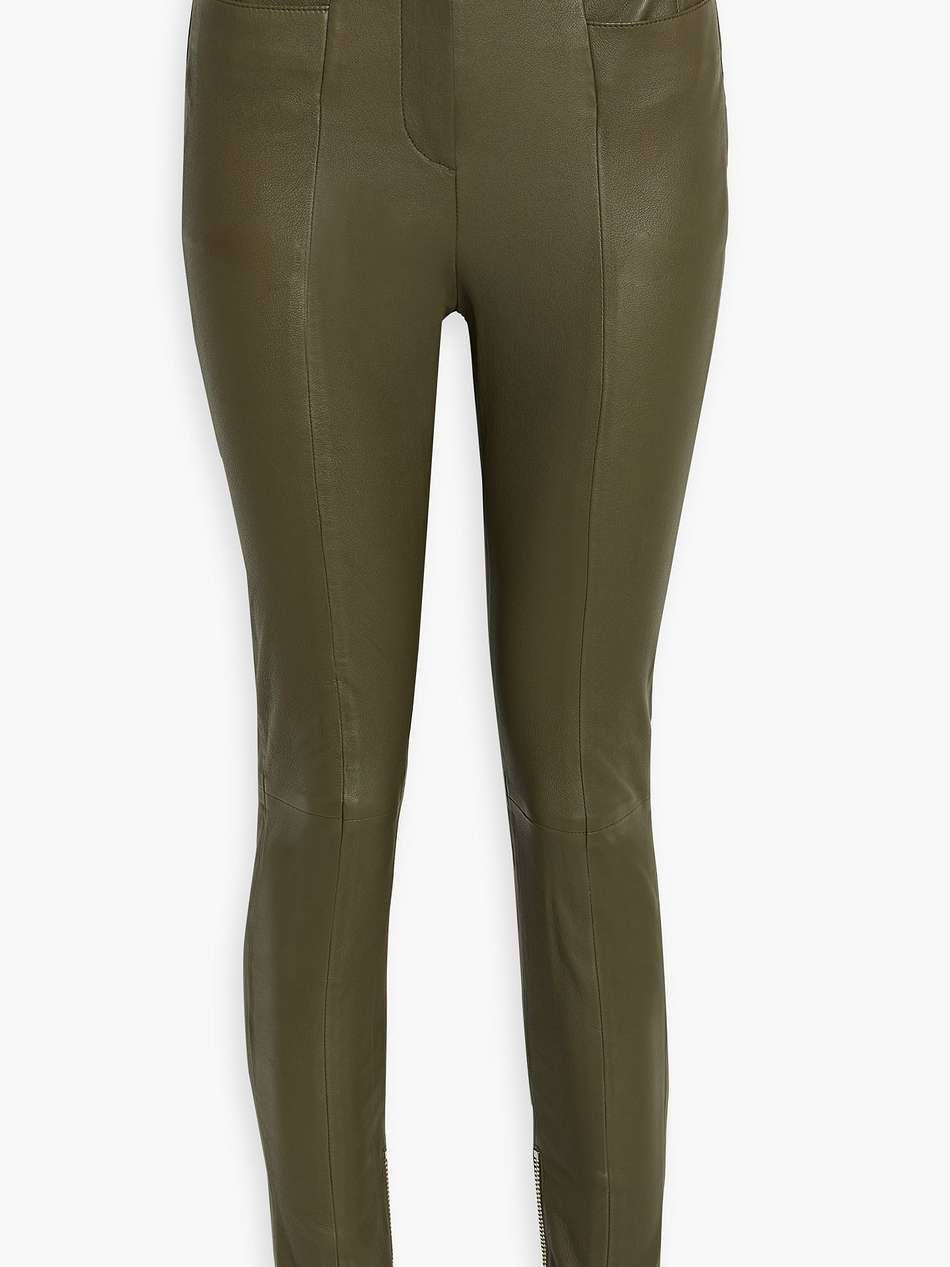 leather skinny pants