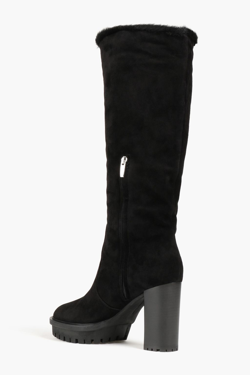 GIANVITO ROSSI Olen suede platform knee boots