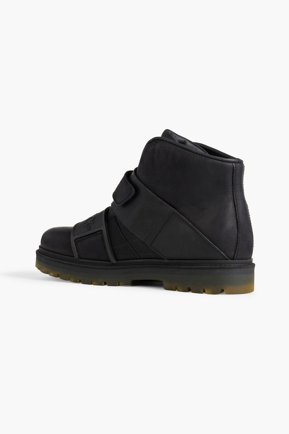 Rick Owens Hancock Rotterhiker Leather Ankle Boots In Black