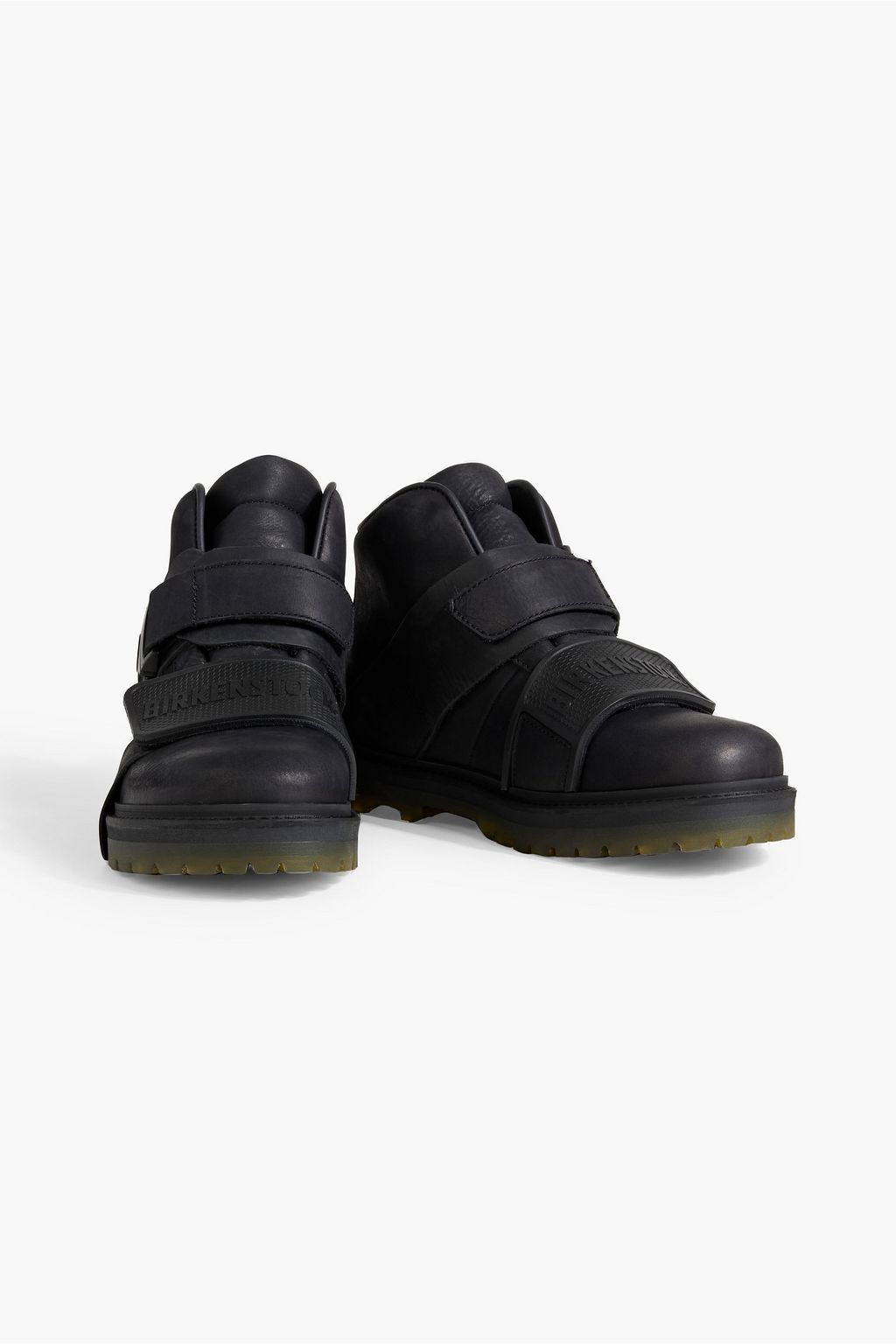 RICK OWENS X BIRKENSTOCK حذاء بوت «هانكوك روترهايكر» إلى الكاحل من الجلد