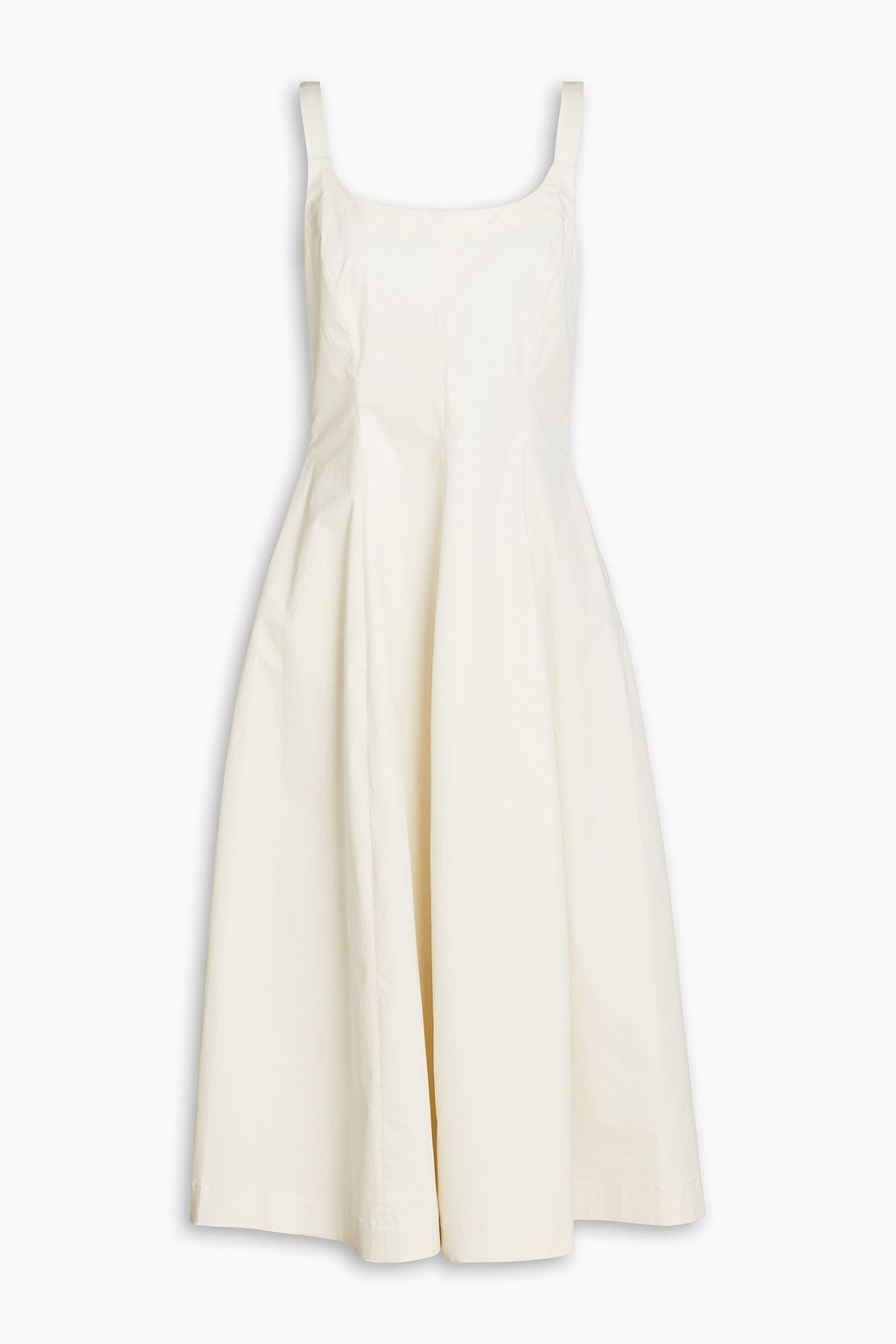 VINCE. Cotton-blend twill midi dress | THE OUTNET