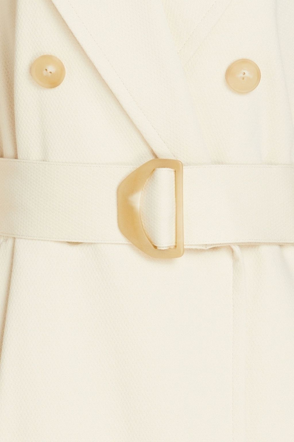 VINCE. Double-breasted textured cotton-blend coat