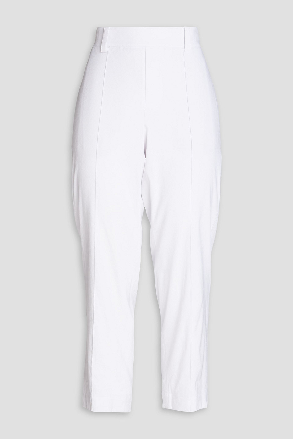 Vince Cropped Karottenhose Aus Einer Leinenmischung In White