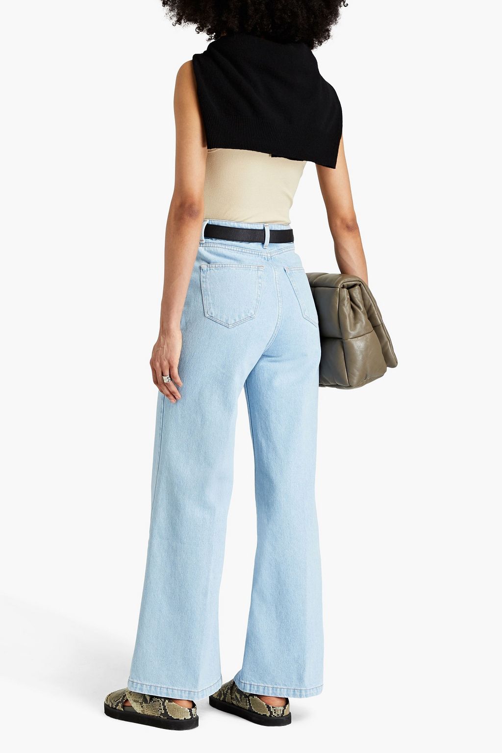 OFFICINE GÉNÉRALE Romy faded high-rise wide-leg jeans