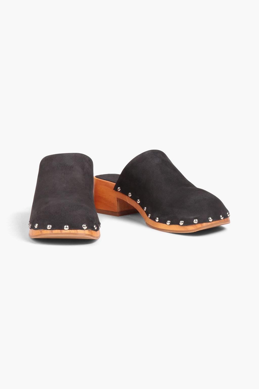 MIISTA Allison studded nubuck mules